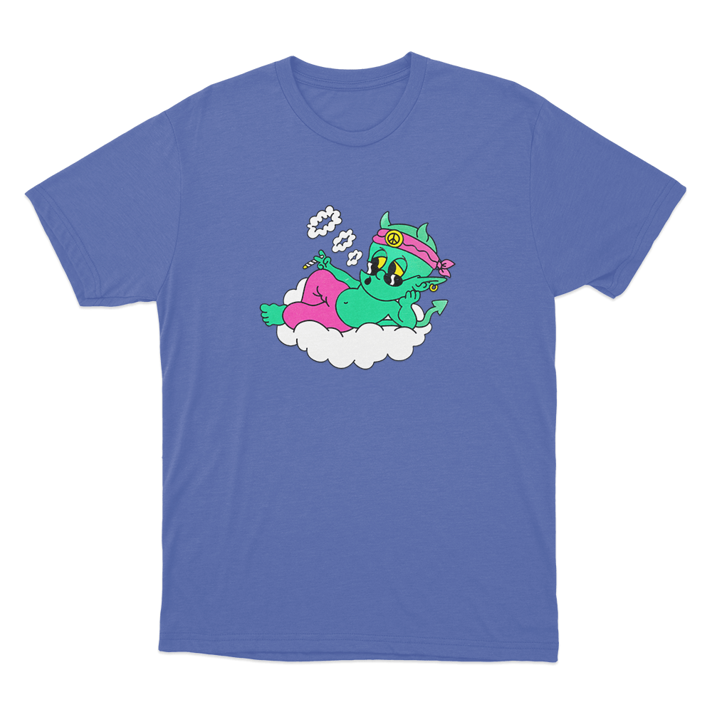 Devil's Lettuce Unisex T Shirt Blue Devils Lettuce Unisex T Shirt Blue