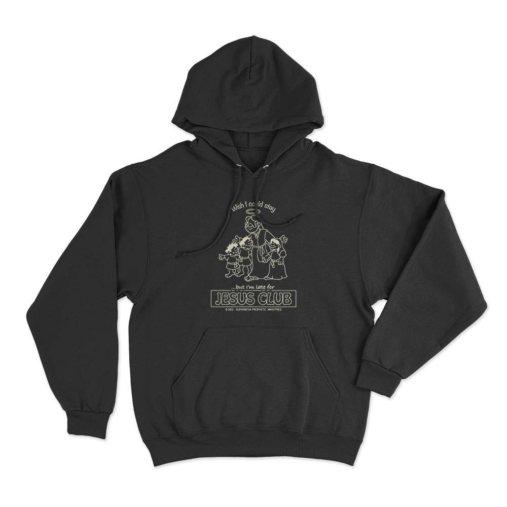Jesus Club Unisex Hoodie Black Jesus Club Unisex Hoodie Black