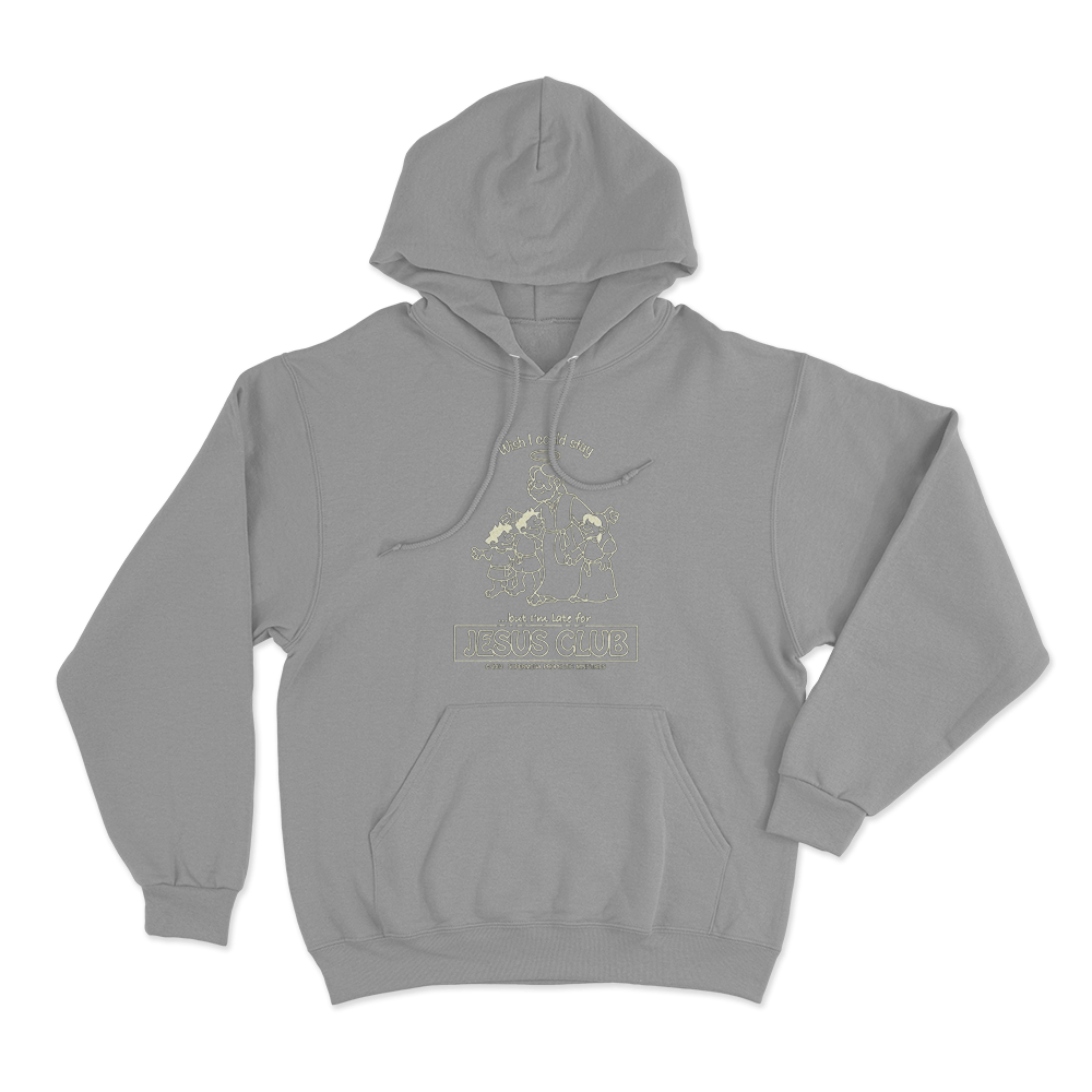 Jesus Club Unisex Hoodie Grey Jesus Club Unisex Hoodie Grey