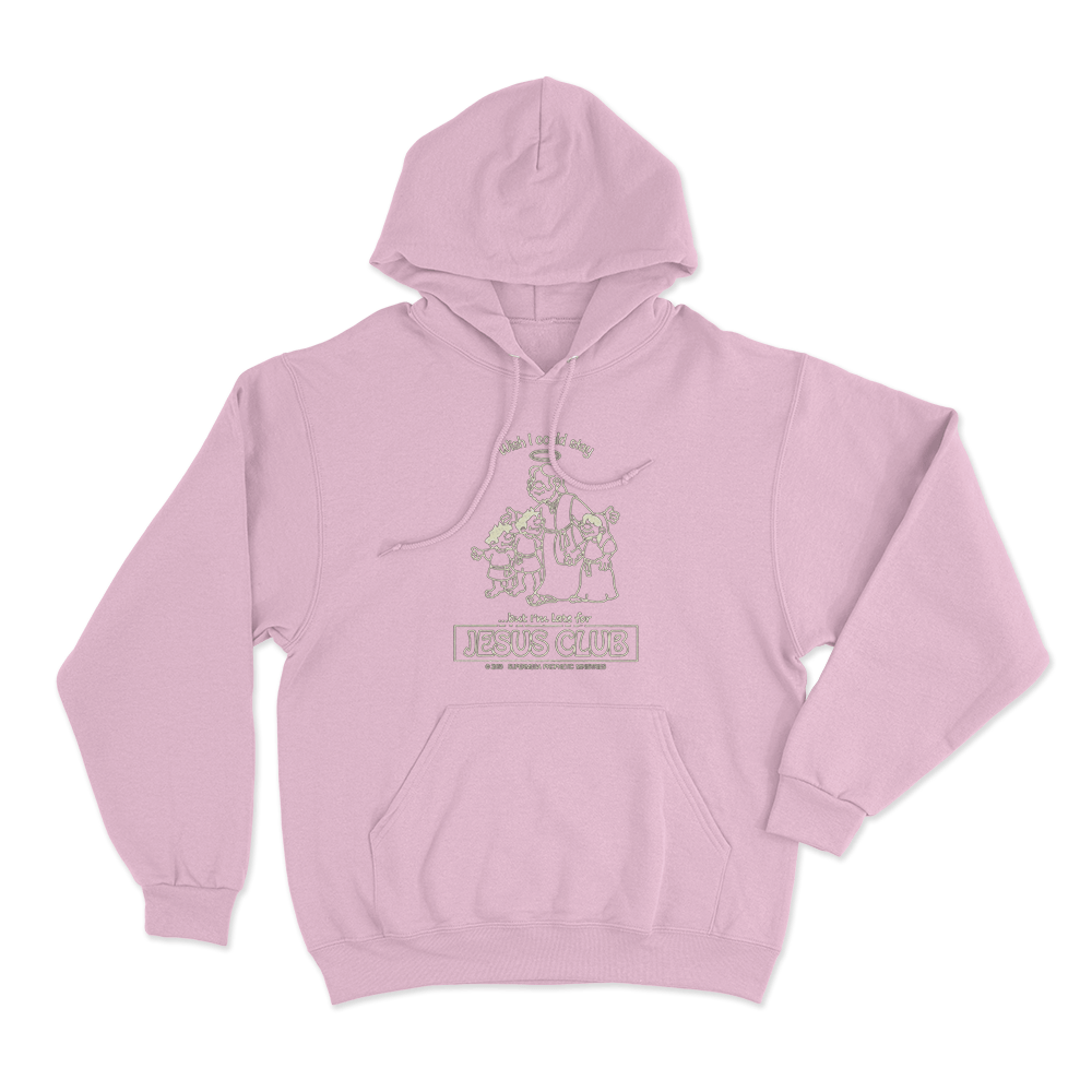 Jesus Club Unisex Hoodie Pink Jesus Club Unisex Hoodie Pink