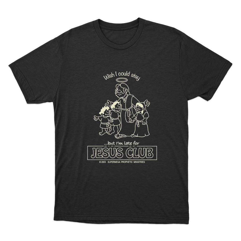 Jesus Club Unisex T Shirt Black Jesus Club Unisex T Shirt Black