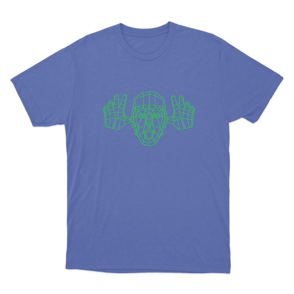 Low Poly Prankery Unisex T Shirt Blue Low Poly Prankery Unisex T Shirt Blue