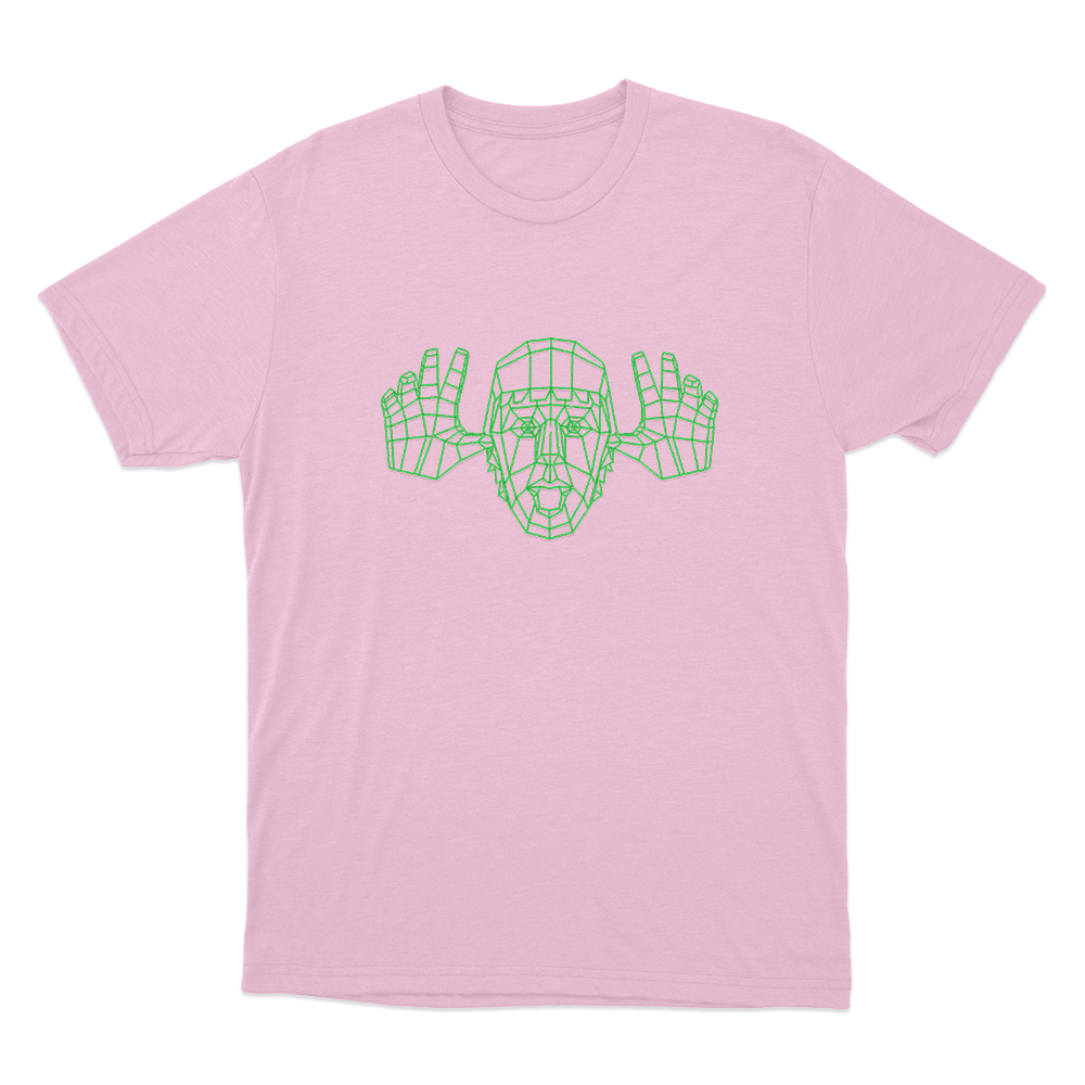 Low Poly Prankery Unisex T Shirt Pink Low Poly Prankery Unisex T Shirt Pink