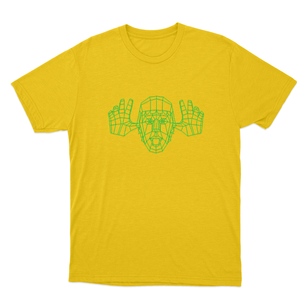 Low Poly Prankery Unisex T Shirt Yellow Low Poly Prankery Unisex T Shirt Yellow