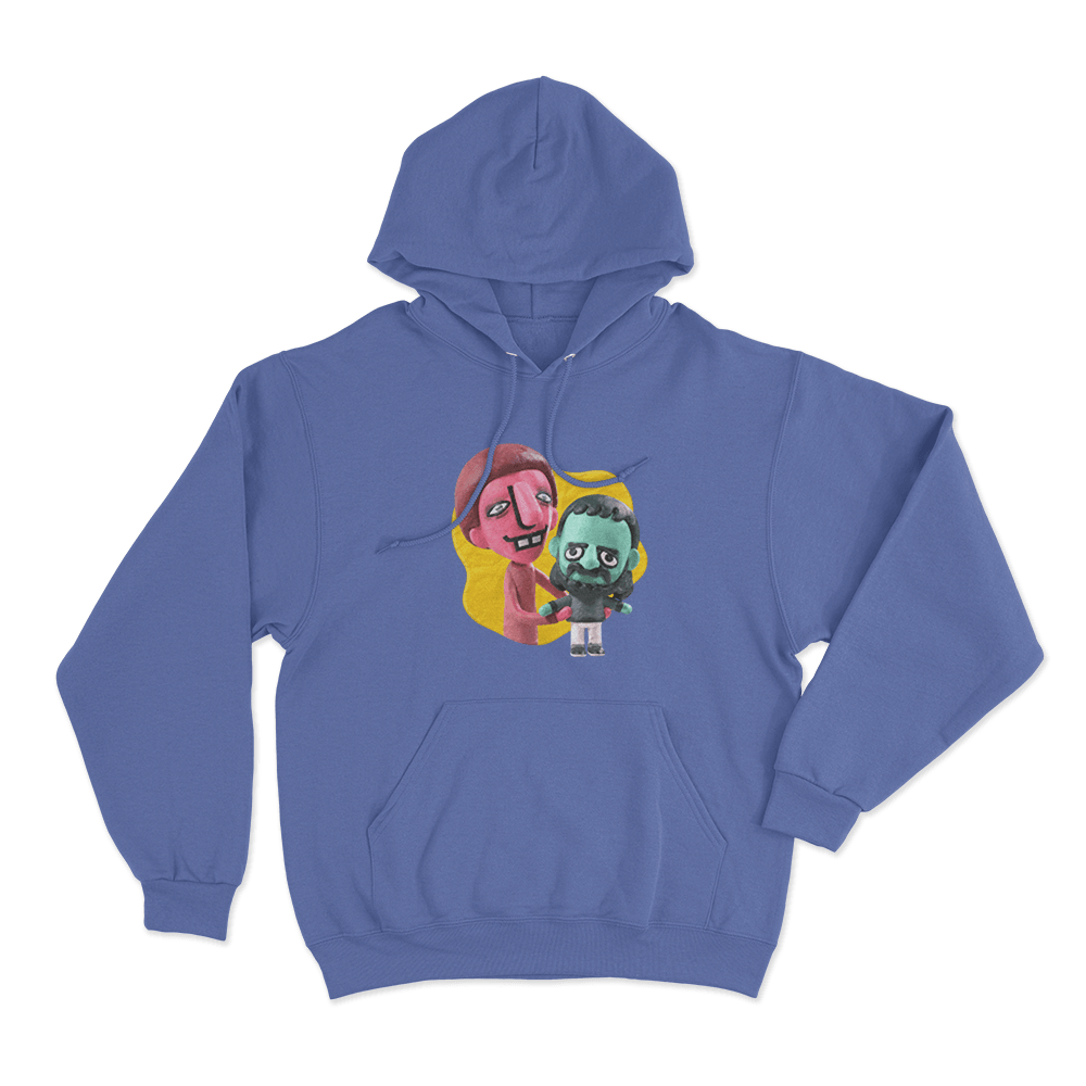 SuperMega Clay Characters Unisex Hoodie Blue SuperMega Clay Characters Unisex Hoodie Blue