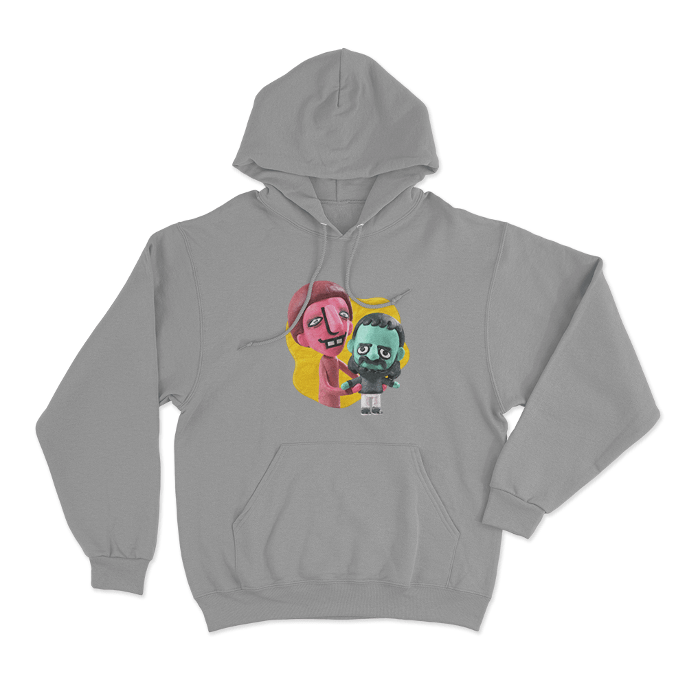SuperMega Clay Characters Unisex Hoodie Grey SuperMega Clay Characters Unisex Hoodie Grey