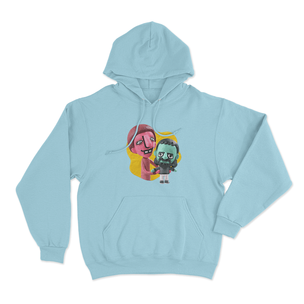 SuperMega Clay Characters Unisex Hoodie Sky Blue SuperMega Clay Characters Unisex Hoodie Sky Blue