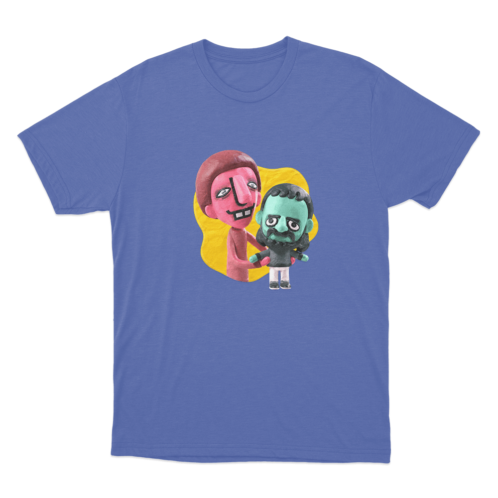 SuperMega Clay Characters Unisex T Shirt Blue SuperMega Clay Characters Unisex T Shirt Blue