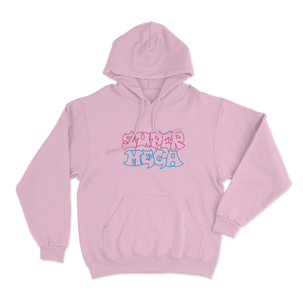 SuperMega Unisex Hoodie Pink SuperMega Unisex Hoodie Pink