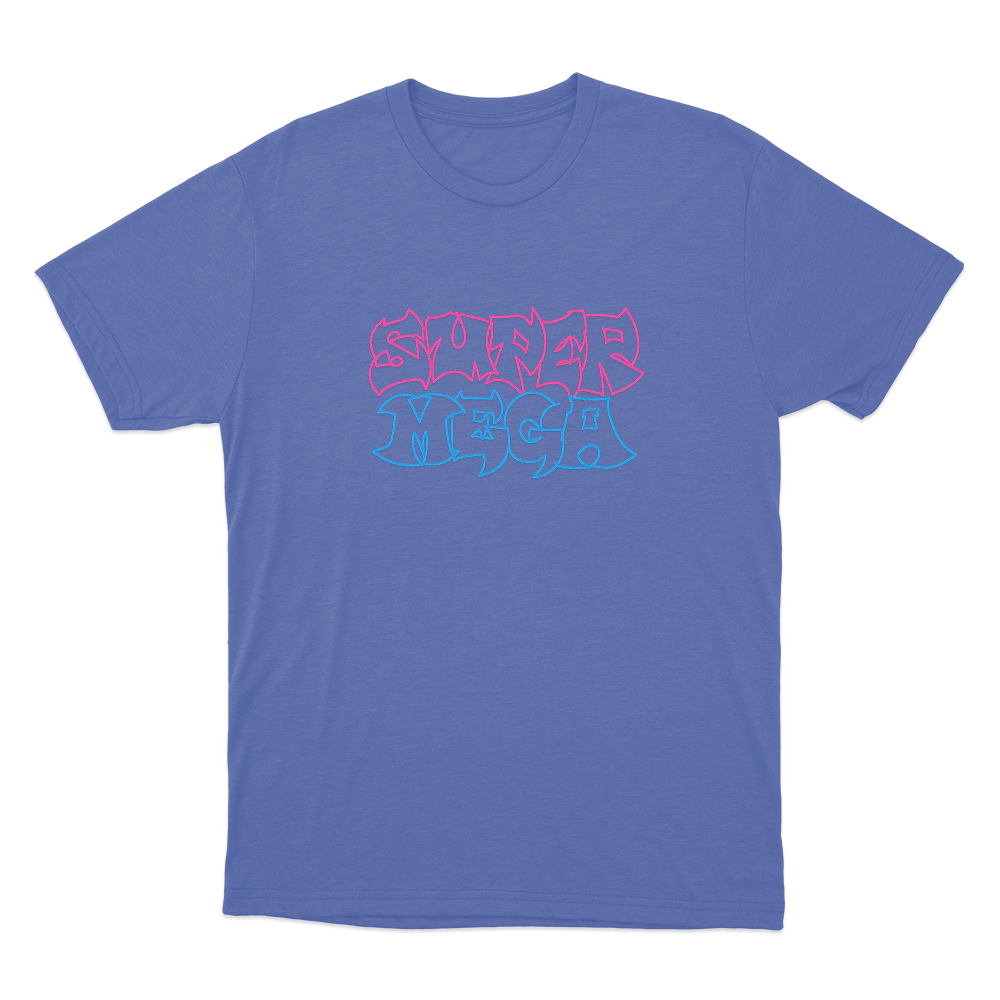 SuperMega Unisex T Shirt Blue SuperMega Unisex T Shirt Blue