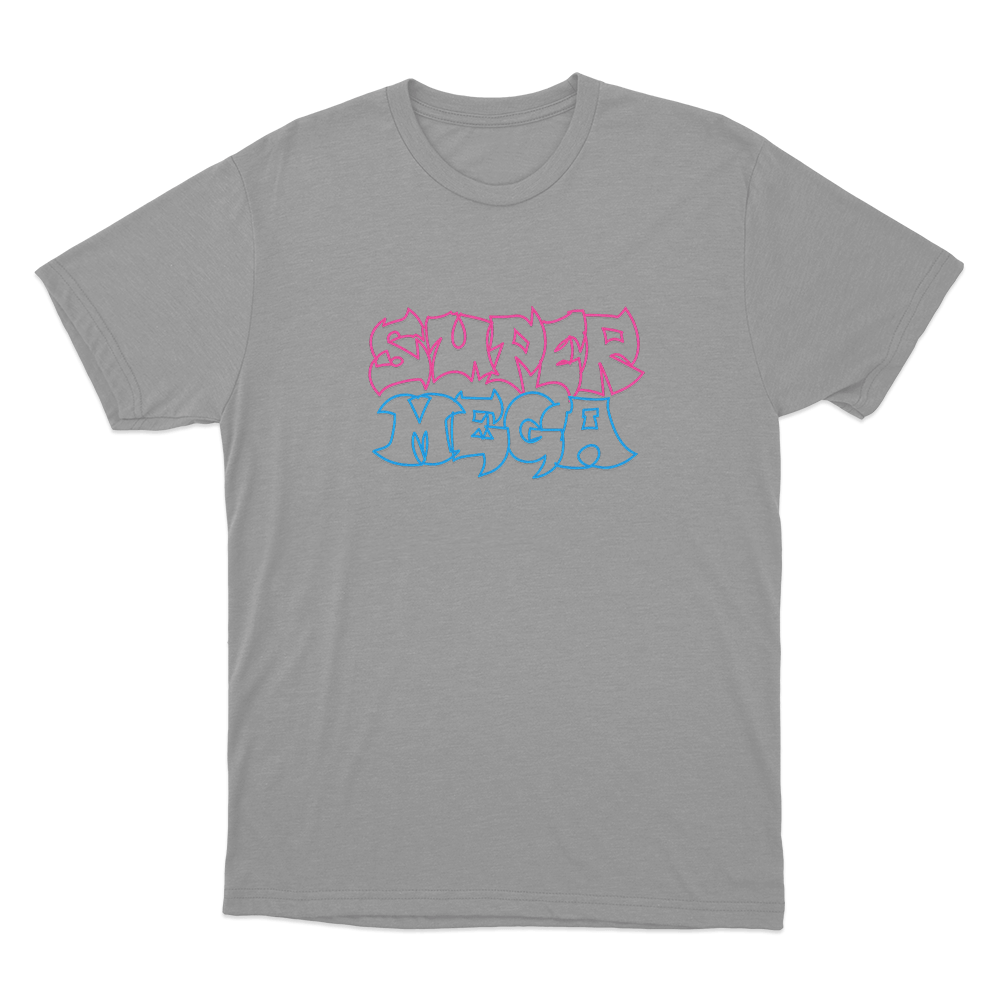 SuperMega Unisex T Shirt Grey SuperMega Unisex T Shirt Grey