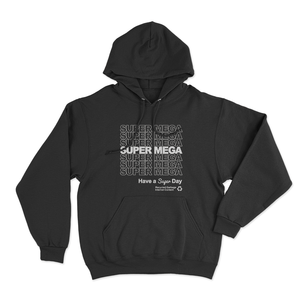 Supper Mega Have A Supper Day Unisex Hoodie Black Supper Mega Have A Supper Day Unisex Hoodie Black