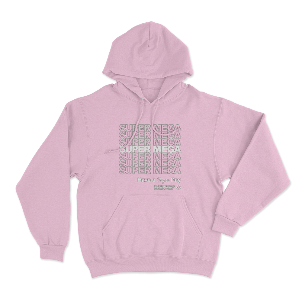 Supper Mega Have A Supper Day Unisex Hoodie Pink Supper Mega Have A Supper Day Unisex Hoodie Pink
